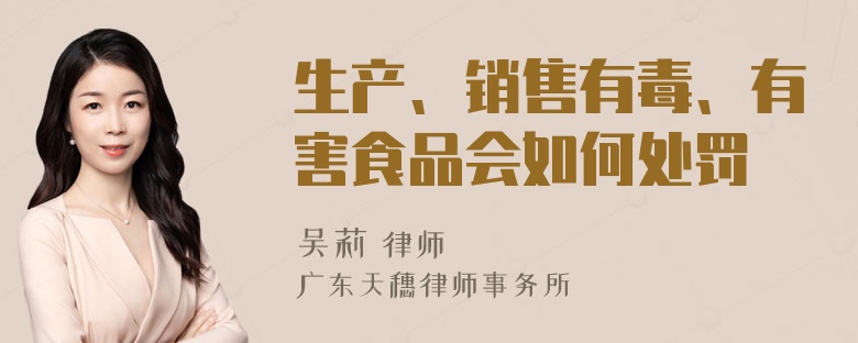 生产、销售有毒、有害食品会如何处罚