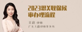 2023恩X取保候审办理流程