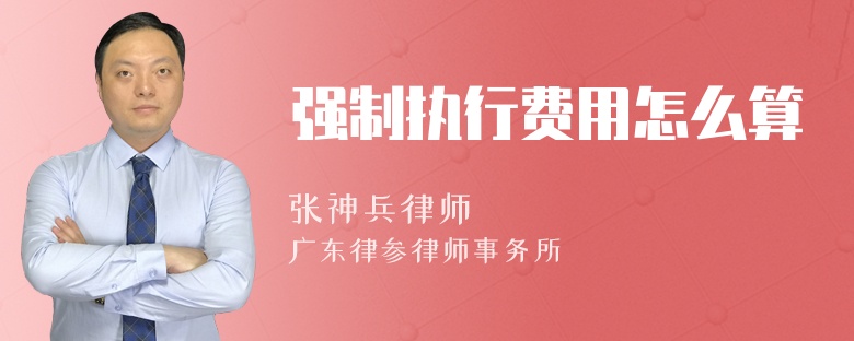 强制执行费用怎么算