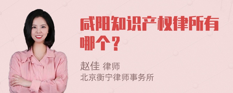 咸阳知识产权律所有哪个？