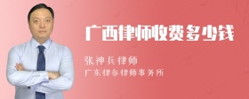 广西律师收费多少钱