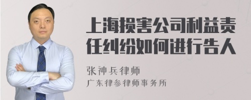 上海损害公司利益责任纠纷如何进行告人