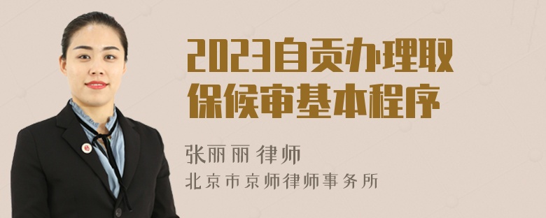 2023自贡办理取保候审基本程序
