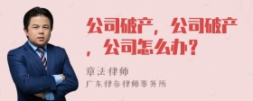 公司破产，公司破产，公司怎么办？