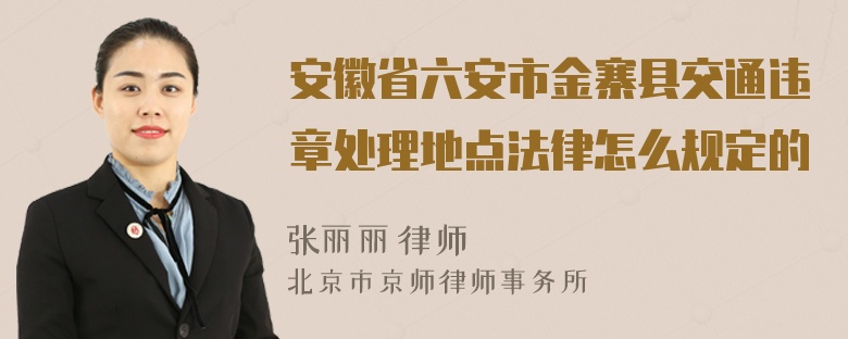 安徽省六安市金寨县交通违章处理地点法律怎么规定的