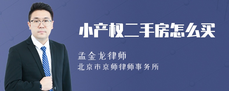 小产权二手房怎么买