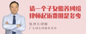 请一个子女赡养纠纷律师起诉费用是多少