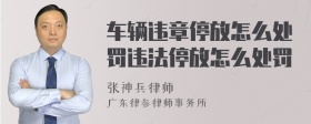 车辆违章停放怎么处罚违法停放怎么处罚