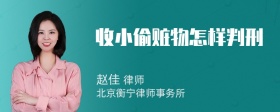 收小偷赃物怎样判刑