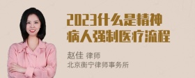 2023什么是精神病人强制医疗流程