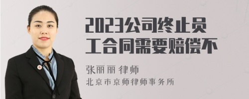 2023公司终止员工合同需要赔偿不