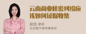 云南商业秘密纠纷应该如何证据收集