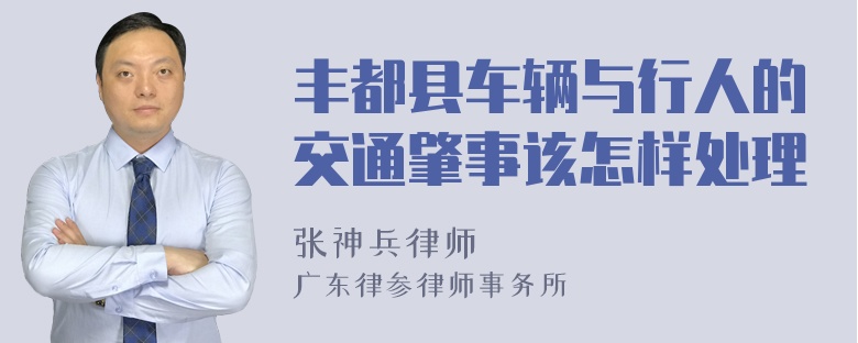 丰都县车辆与行人的交通肇事该怎样处理