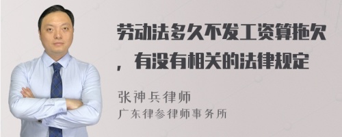 劳动法多久不发工资算拖欠，有没有相关的法律规定