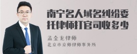 南宁名人域名纠纷委托律师打官司收多少