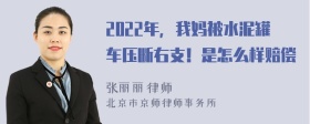 2022年，我妈被水泥罐车压断右支！是怎么样赔偿