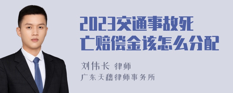 2023交通事故死亡赔偿金该怎么分配