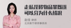 走私淫秽物品罪既遂可以分为什么情况