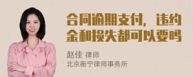 合同逾期支付，违约金和损失都可以要吗