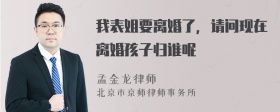 我表姐要离婚了，请问现在离婚孩子归谁呢