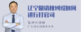 辽宁撤销权纠纷如何进行打官司