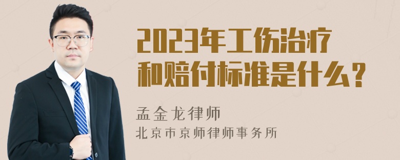 2023年工伤治疗和赔付标准是什么？