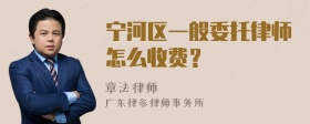 宁河区一般委托律师怎么收费？