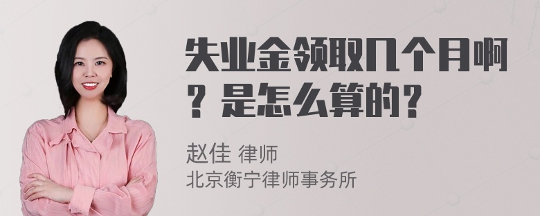 失业金领取几个月啊？是怎么算的？