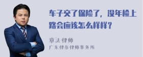 车子交了保险了，没年检上路会应该怎么样样？