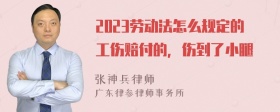 2023劳动法怎么规定的工伤赔付的，伤到了小腿