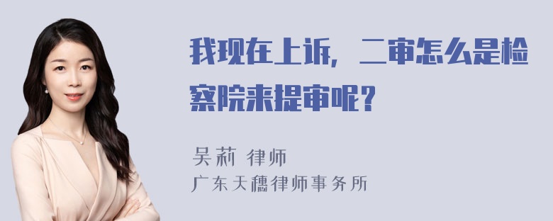 我现在上诉，二审怎么是检察院来提审呢？