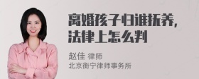 离婚孩子归谁抚养，法律上怎么判