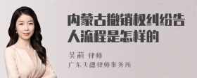 内蒙古撤销权纠纷告人流程是怎样的