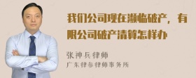 我们公司现在濒临破产，有限公司破产清算怎样办