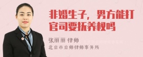 非婚生子，男方能打官司要抚养权吗