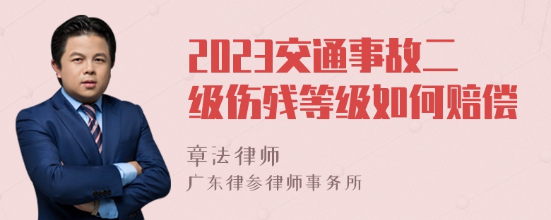 2023交通事故二级伤残等级如何赔偿