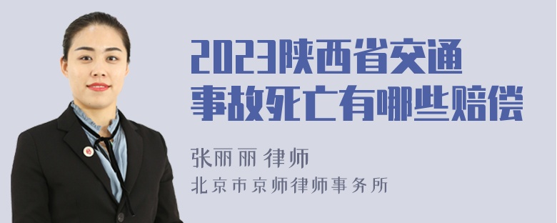 2023陕西省交通事故死亡有哪些赔偿