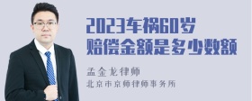 2023车祸60岁赔偿金额是多少数额