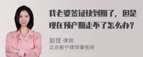 我老婆签证快到期了，但是现在预产期走不了怎么办？