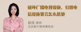 破坏广播电视设施、公用电信设施罪会怎么惩处