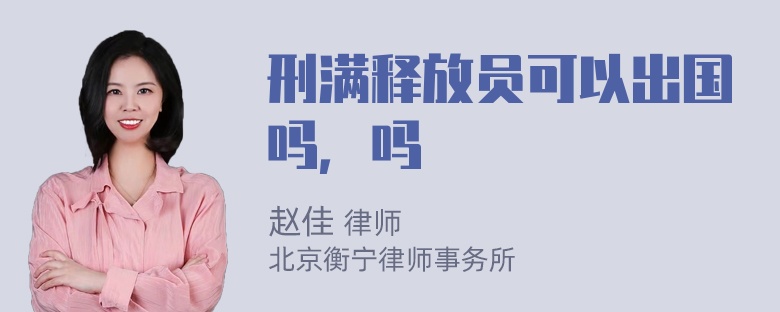 刑满释放员可以出国吗，吗