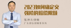 2023如何确定交强险的赔偿限额