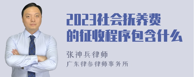 2023社会抚养费的征收程序包含什么