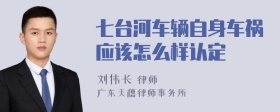 七台河车辆自身车祸应该怎么样认定