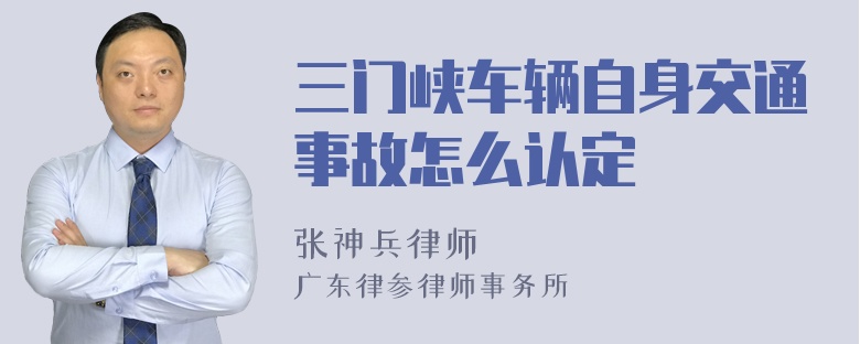 三门峡车辆自身交通事故怎么认定