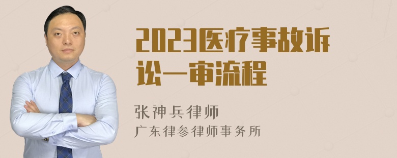 2023医疗事故诉讼一审流程