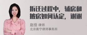 拆迁过程中，辅房和披房如何认定，谢谢