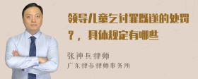 领导儿童乞讨罪既遂的处罚？，具体规定有哪些