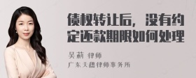 债权转让后，没有约定还款期限如何处理