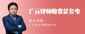 广元律师收费是多少